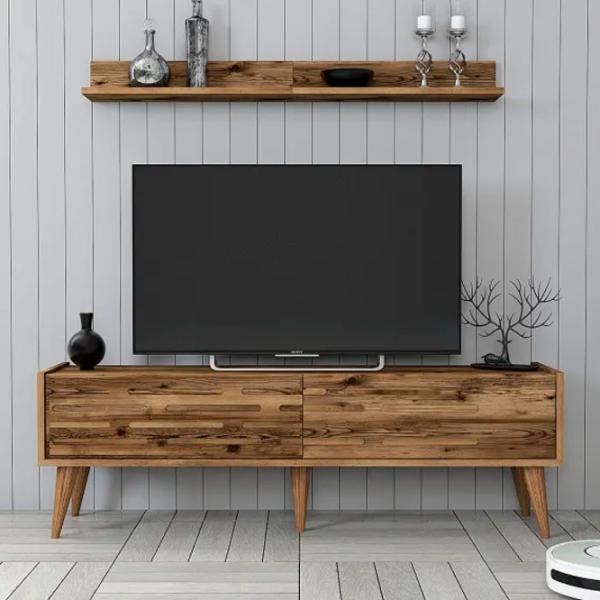 Комплекты ТВ-зона Trendy Valensiya 35 см x 45 см x 140 см / Коричневый photo 2