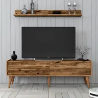 Seturi zona TV Trendy Valensiya 35 cm x 45 cm x 140 cm / Brown photo 2