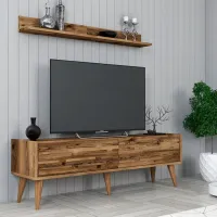 Seturi zona TV Trendy Valensiya 35 cm x 45 cm x 140 cm / Brown photo 3