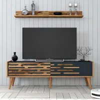 Комплекты ТВ-зона Trendy Valensiya 35 см x 45 см x 140 см / Antracit photo 3