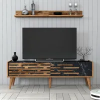 Seturi zona TV Trendy Valensiya 35 cm x 45 cm x 140 cm / Antracit photo 2