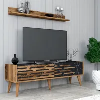 Seturi zona TV Trendy Valensiya 35 cm x 45 cm x 140 cm / Antracit photo 3