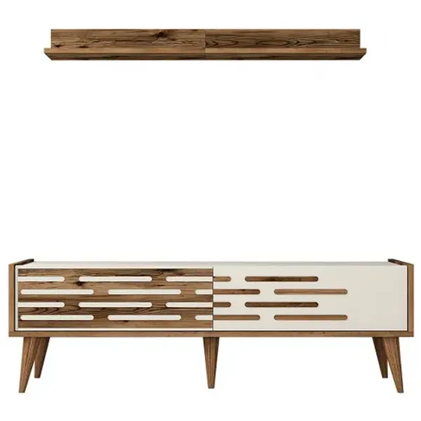 Комплекты ТВ-зона Trendy Valensiya 35 см x 45 см x 140 см / Кремовый photo 1