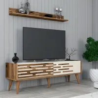 Seturi zona TV Trendy Valensiya 35 cm x 45 cm x 140 cm / Cream photo 3