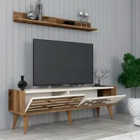 Seturi zona TV Trendy Valensiya 35 cm x 45 cm x 140 cm / Cream photo 4