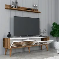 Seturi zona TV Trendy Valensiya 35 cm x 45 cm x 140 cm / White photo 4