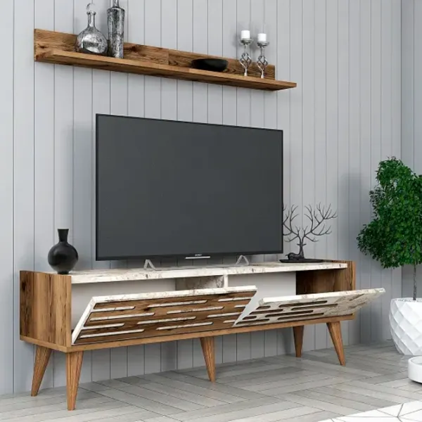Комплекты ТВ-зона Trendy Valensiya 35 см x 45 см x 140 см / Белый photo 4