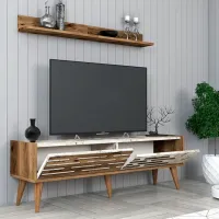 Seturi zona TV Trendy Valensiya 35 cm x 45 cm x 140 cm / White photo 4