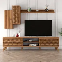 Комплекты ТВ-зона Trendy Clasa S 44 см x 35 см x 180 см / Коричневый photo 2
