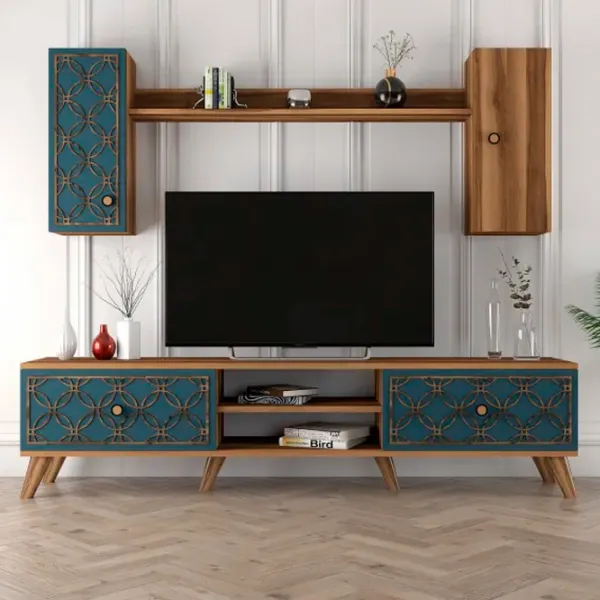 Комплекты ТВ-зона Trendy Clasa S 44 см x 35 см x 180 см / Коричневый photo 5