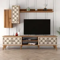 Комплекты ТВ-зона Trendy Clasa S 44 см x 35 см x 180 см / Коричневый photo 2