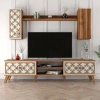 Комплекты ТВ-зона Trendy Clasa S 44 см x 35 см x 180 см / Коричневый photo 5