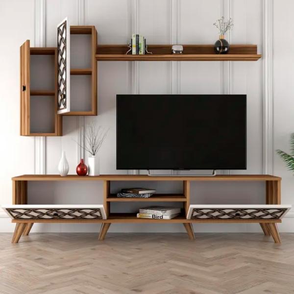 Комплекты ТВ-зона Trendy Clasa S 44 см x 35 см x 180 см / Коричневый photo 4