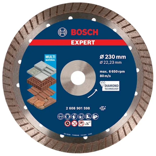 Диск алмазный сплошной Bosch 2608901598  photo 1