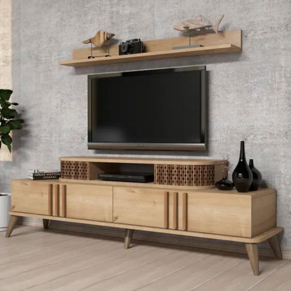 Комплекты ТВ-зона Trendy Eylul 51.6 см x 39 см x 168 см / Дуб Сонома photo 2
