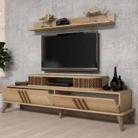 Комплекты ТВ-зона Trendy Eylul 51.6 см x 39 см x 168 см / Дуб Сонома photo 3
