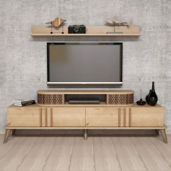 Комплекты ТВ-зона Trendy Eylul 51.6 см x 39 см x 168 см / Дуб Сонома photo 4