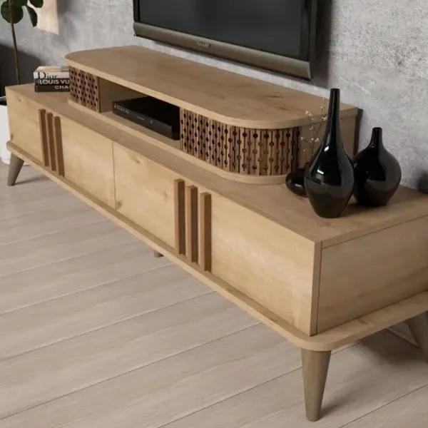 Комплекты ТВ-зона Trendy Eylul 51.6 см x 39 см x 168 см / Дуб Сонома photo 5