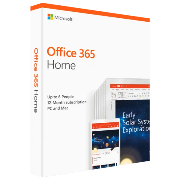Suită de programe Microsoft Office 365 Home Eng X86/X64 6 PC / Card photo 1