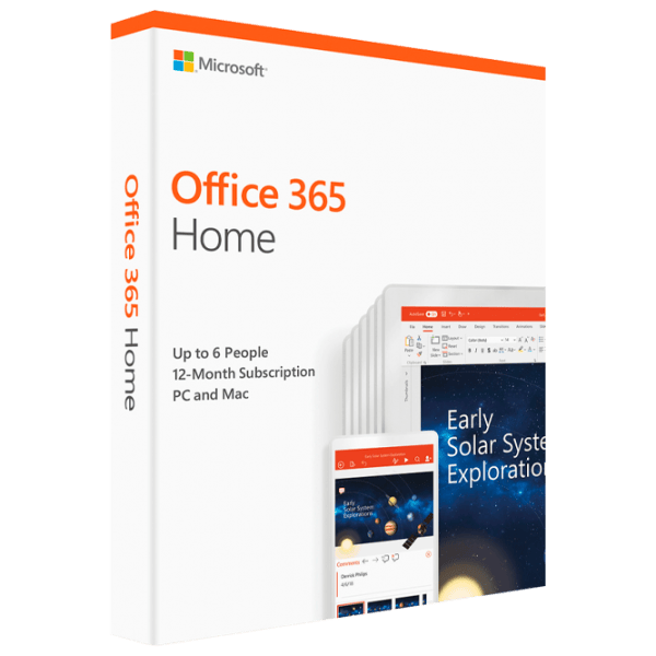 Suită de programe Microsoft Office 365 Home Eng X86/X64 6 PC / Card photo 1