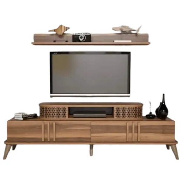 Seturi zona TV Trendy Eylul 51.6 cm x 39 cm x 168 cm / Brown photo 1