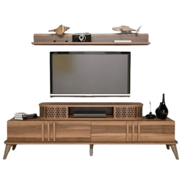 Seturi zona TV Trendy Eylul 51.6 cm x 39 cm x 168 cm / Brown photo 1