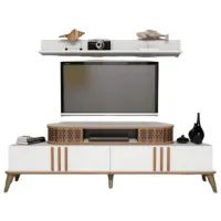 Комплекты ТВ-зона Trendy Eylul 51.6 см x 39 см x 168 см / Белый