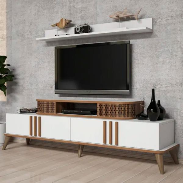 Seturi zona TV Trendy Eylul 51.6 cm x 39 cm x 168 cm / White photo 2
