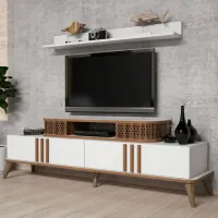 Seturi zona TV Trendy Eylul 51.6 cm x 39 cm x 168 cm / White photo 2