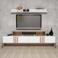 Seturi zona TV Trendy Eylul 51.6 cm x 39 cm x 168 cm / White photo 4
