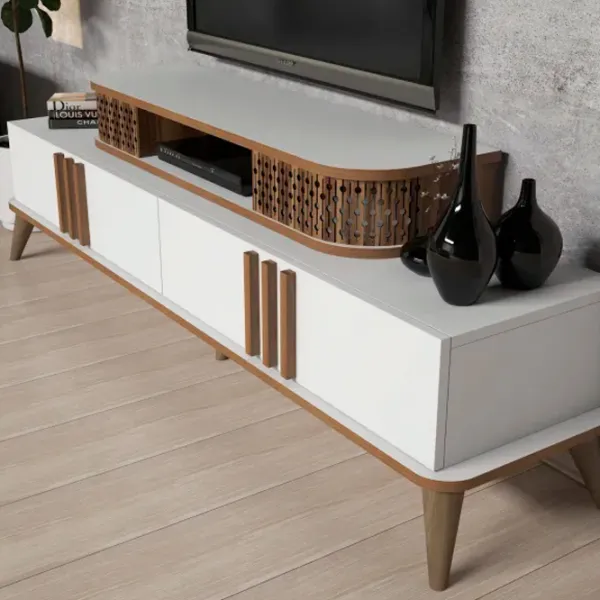 Seturi zona TV Trendy Eylul 51.6 cm x 39 cm x 168 cm / White photo 5