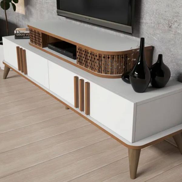 Seturi zona TV Trendy Eylul 51.6 cm x 39 cm x 168 cm / White photo 5