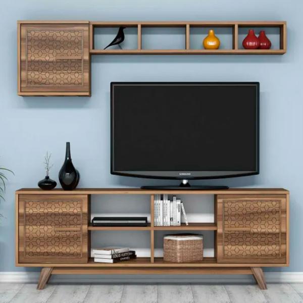 Комплекты ТВ-зона Trendy Ayla 56.2 см x 35 см x 160 см / Коричневый photo 2