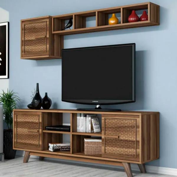 Комплекты ТВ-зона Trendy Ayla 56.2 см x 35 см x 160 см / Коричневый photo 4