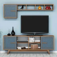 Seturi zona TV Trendy Ayla 56.2 cm x 35 cm x 160 cm / Brown photo 2