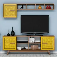 Комплекты ТВ-зона Trendy Ayla 56.2 см x 35 см x 160 см / Коричневый photo 2