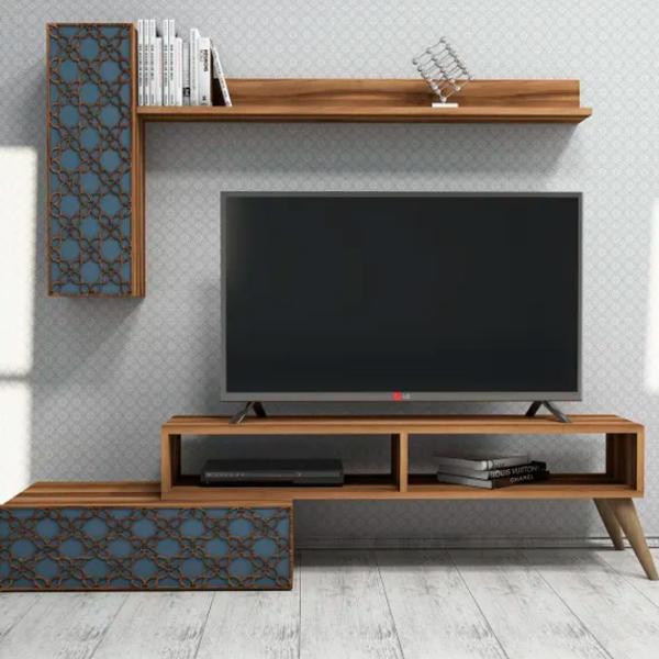 Комплекты ТВ-зона Trendy Planeta  37.8 см x 37.2 см x 150 см / Коричневый photo 4