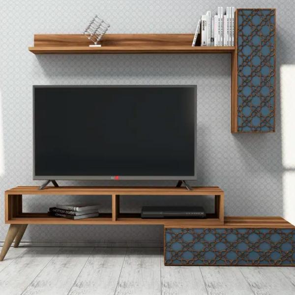 Комплекты ТВ-зона Trendy Planeta  37.8 см x 37.2 см x 150 см / Коричневый photo 5