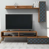 Seturi zona TV Trendy Planeta 37.8 cm x 37.2 cm x 150 cm / Brown photo 5