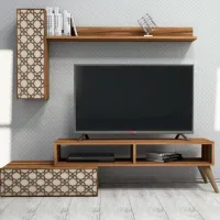 Seturi zona TV Trendy Planeta 37.8 cm x 37.2 cm x 150 cm / Brown photo 3