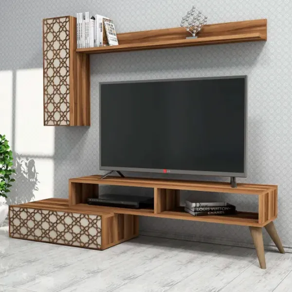 Seturi zona TV Trendy Planeta  37.8 cm x 37.2 cm x 150 cm / Brown photo 4