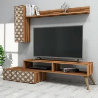 Seturi zona TV Trendy Planeta 37.8 cm x 37.2 cm x 150 cm / Brown photo 4