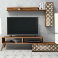Seturi zona TV Trendy Planeta 37.8 cm x 37.2 cm x 150 cm / Brown photo 5