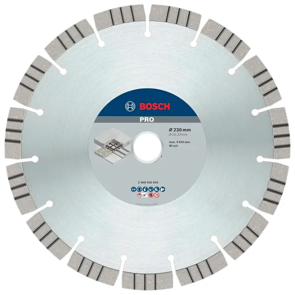 Алмазный отрезной диск Bosch 2608602655  photo 1