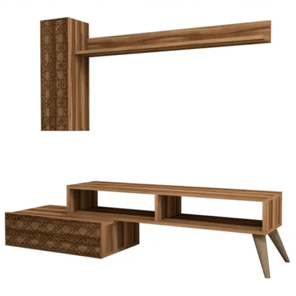 Комплекты ТВ-зона Trendy Planeta  37.8 см x 37.2 см x 150 см / Коричневый photo 1