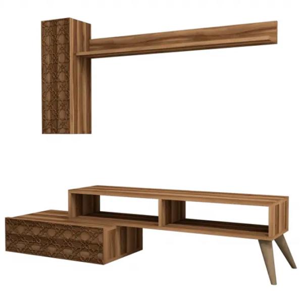 Комплекты ТВ-зона Trendy Planeta  37.8 см x 37.2 см x 150 см / Коричневый photo 1