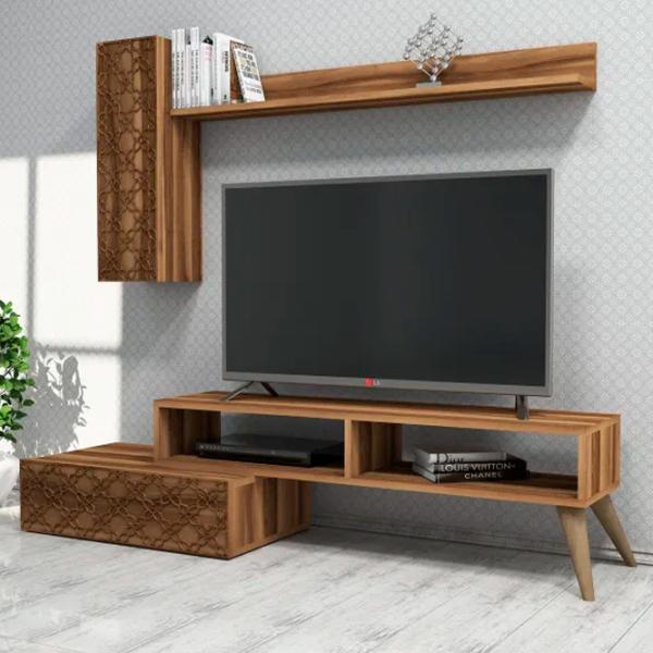 Комплекты ТВ-зона Trendy Planeta  37.8 см x 37.2 см x 150 см / Коричневый photo 2