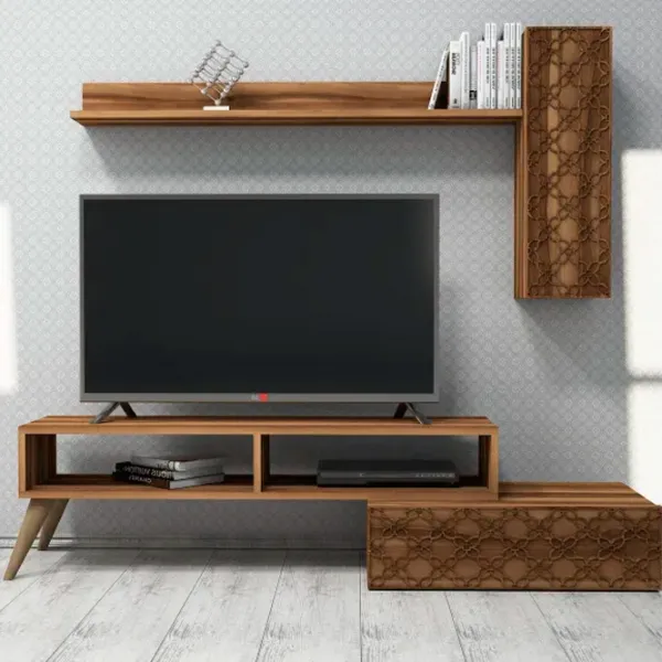 Комплекты ТВ-зона Trendy Planeta  37.8 см x 37.2 см x 150 см / Коричневый photo 3