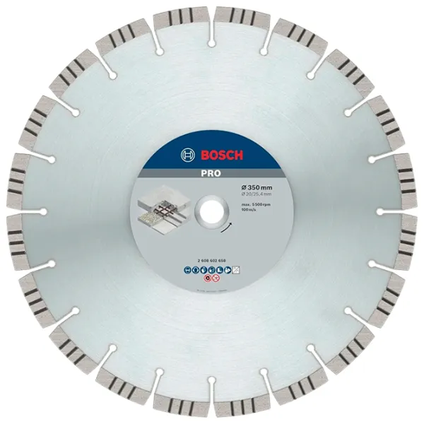 Алмазный отрезной диск Bosch 2608602658  photo 1