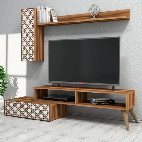 Комплекты ТВ-зона Trendy Planeta  37.8 см x 37.2 см x 150 см / Коричневый photo 2